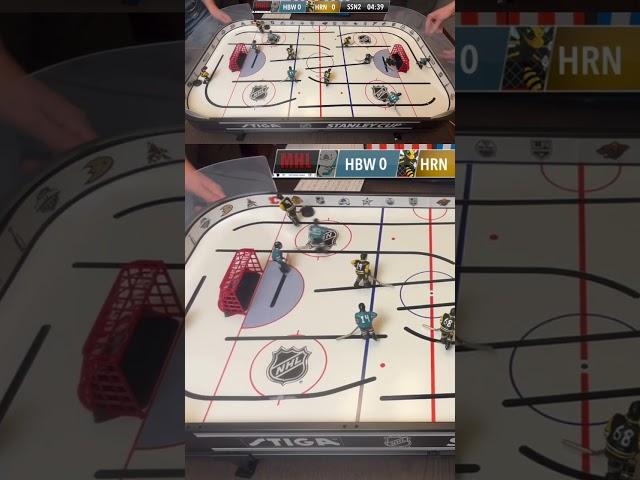 Ridiculous set of saves by Wombats goaltender #1! #nhl #hockey #tablehockey #save #mhl #playoffs