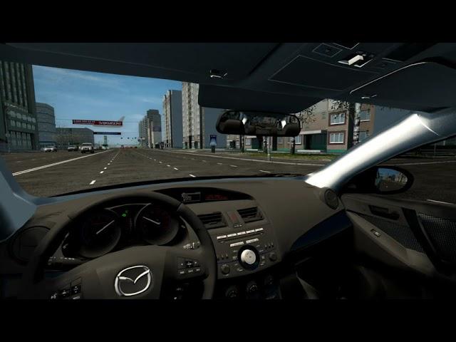 mazda 3 city car driving