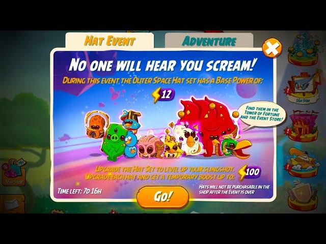 Hat Event - The Outer Space Hat Set - Angry Birds 2 Tower of Fortune #AB2