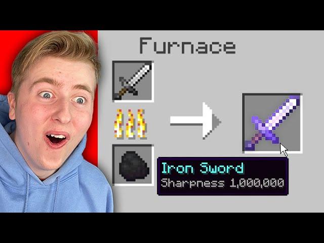 Minecraft, But Smelting Enchants Level 1,000,000...