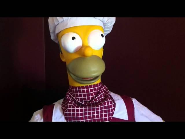 (RARE) gemmy life size homer simpson