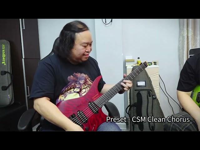 Mr. CSM ( ဆရာချစ် ) making and testing his Valeton GP-100 presets .