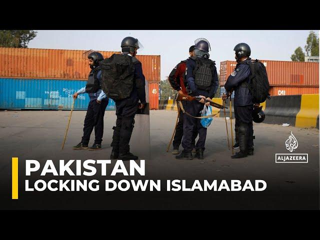 Barriers deter entry into Islamabad: Pakistan govt tries to block Imran Khan supporters