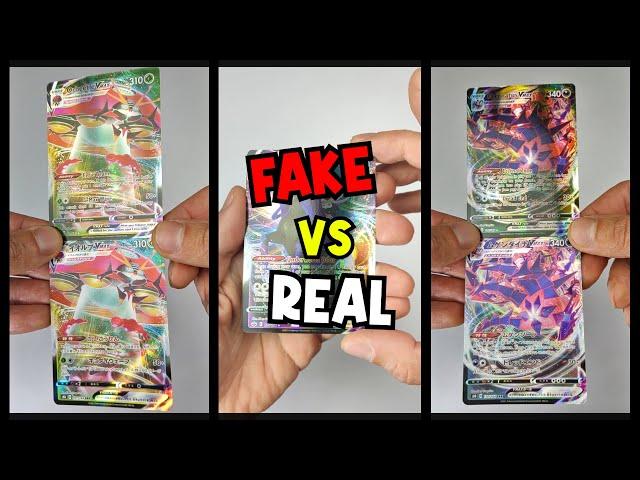 Pokemon Cards vMAX  Fake VS Real  #shorts #pokemoncards