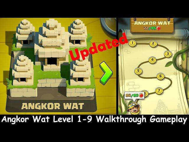 Diamond Quest: Don't Rush! - Angkor Wat all Level 1-9 walkthrough gameplay updated