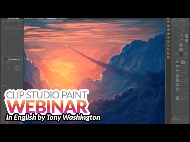 Webinar  – Making Concept Art For Video Games & Movies in Clip Studio Paint with Tony Washington