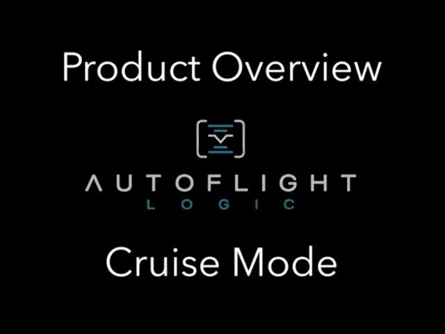 Cruise Mode From Autoflight Logic's Autopilot - How To (For Inspire and Phantom 3)