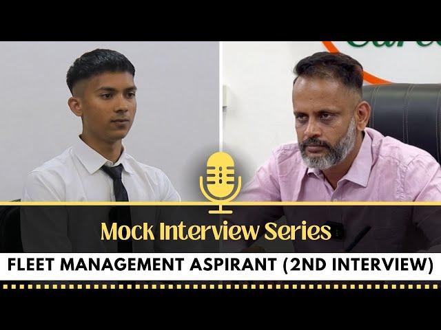 MOCK INTERVIEW S2 E24 || PRANAY || FLEET MANAGEMENT ASPIRANT - 2ND INTERVIEW ||