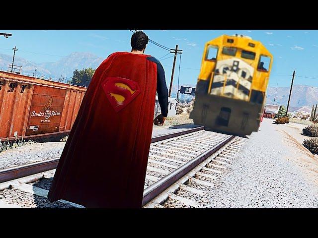 GTA 5 TREN VS SUPERMAN