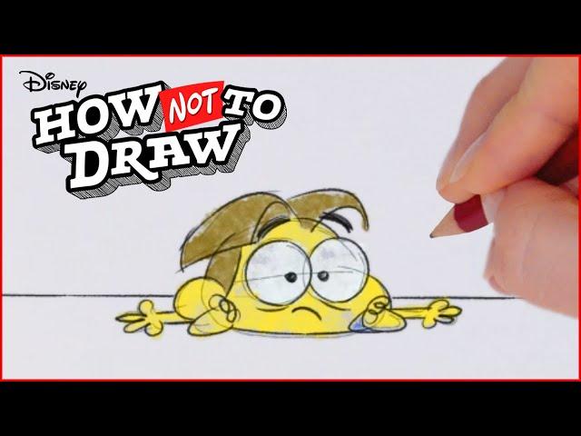 Cricket Green Cartoon Comes to Life!   | How NOT To Draw: Cricket Green | @disneychannel