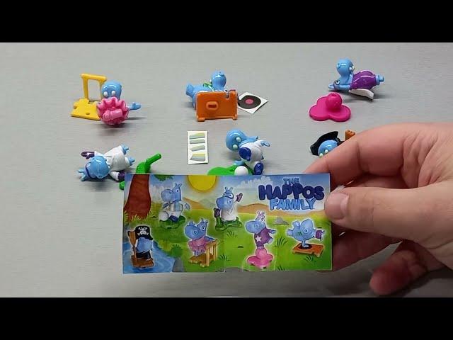 БЕГЕМОТЫ - THE HIPPOS FAMILY - 2022 - Kinder Surprise - Киндер Сюрприз - СЕМЕЙКА БЕГЕМОТОВ