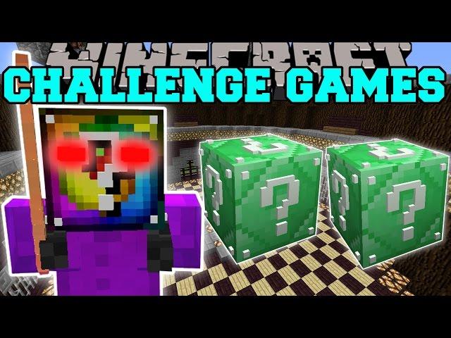 Minecraft: AZKOR THE QUESTIONABLE CHALLENGE GAMES - Lucky Block Mod - Modded Mini-Game