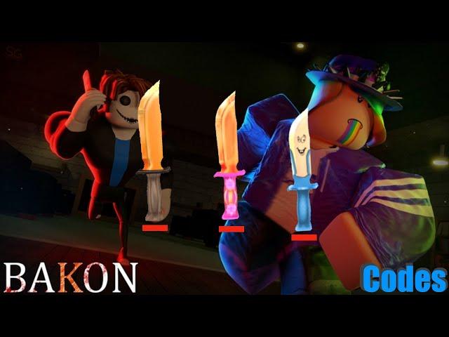 Roblox | All working knife codes in Bakon |