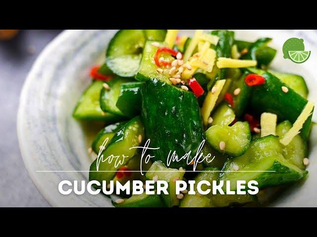 Japanese Pickled Cucumber Recipe (with Ginger and Chili)