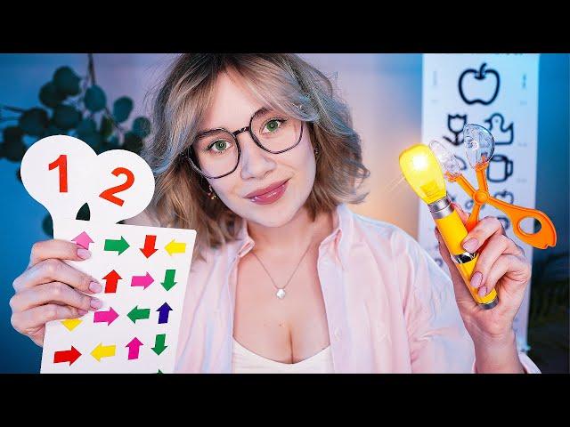 ASMR Cranial Nerve and Eye Exam ‍️ Testing You for ADHD