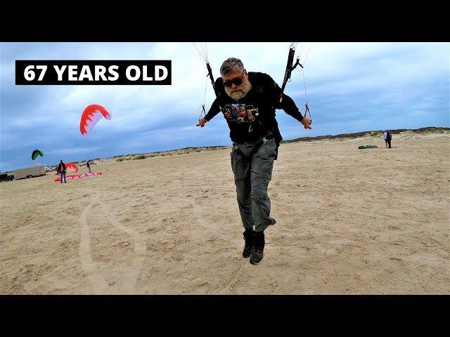 67 Year Old Rocks SUPER Skills!!! Paramotor Super Training By Dell Schanze!!