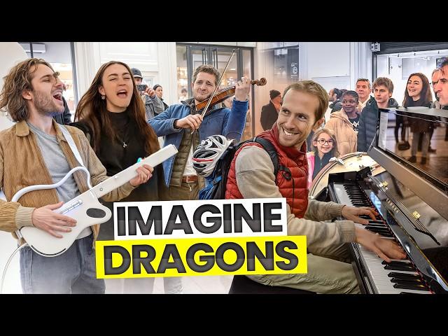 The most Epic FLASHMOB in a Train Station - BELIEVER (Imagine Dragons Cover)