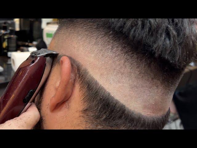 Como fazer degradê mid fade | corte pompadour