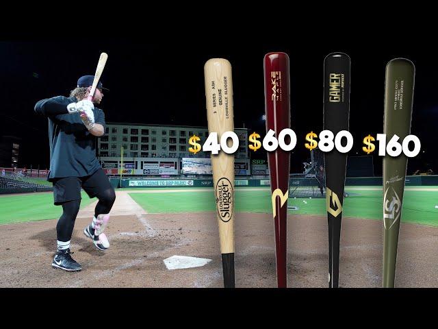 DOES PRICE MATTER ON WOOD BATS? | $40 vs. $60 vs. $80 vs. $160 vs. $300 Wood Bat Review