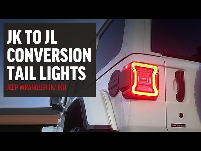 Jeep Wrangler JK into JL Conversion LED Tail Lights Installation | AMERICAN MODIFIED