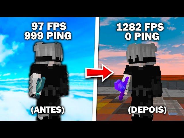 Como DIMINUIR o PING e AUMENTAR muito o FPS no MINECRAFT