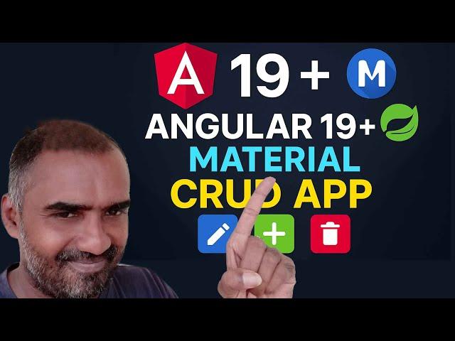 Angular 19 Material CRUD | Full Project with Source Code
