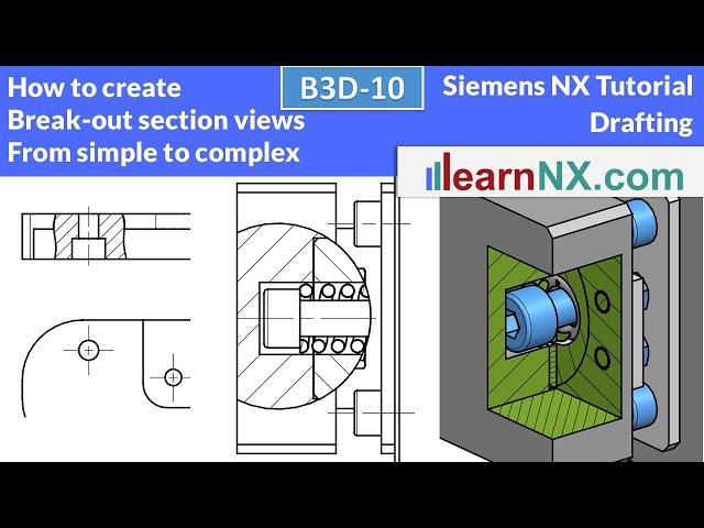 Siemens NX Tutorial | Break out section view