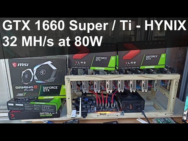 32 mh/s GTX 1660 Super / Ti with HYNIX memory - fix low hashrate