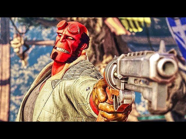 INJUSTICE 2 Hellboy All Funniest Intros Dialogues Funny Character Banter Interaction