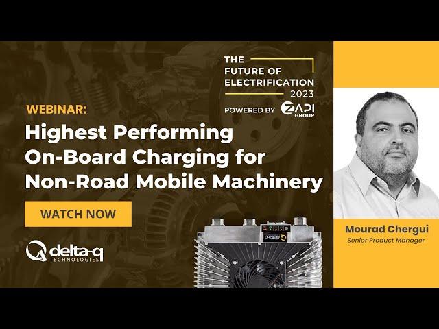 XV3300 Webinar Series - Part 1: Highest Performing On-Board Charging for Non-Road Mobile Machinery