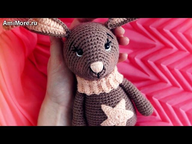 Амигуруми: схема Зайки Звёздочки. Игрушки вязаные крючком. Free crochet patterns.