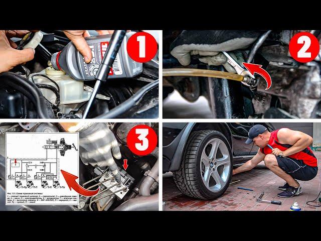 HOW TO BLEED THE BRAKES AND REPLACE BRAKE FLUID BMW X5 E53