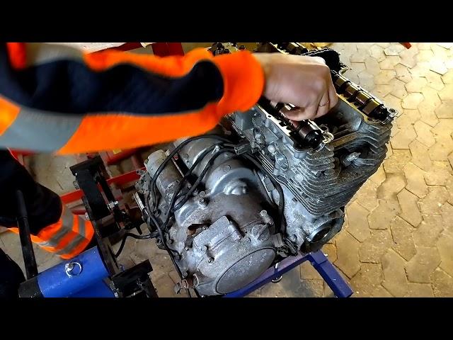 Yamaha XJ 750 (41Y) engine project, part 1, top end disassembly