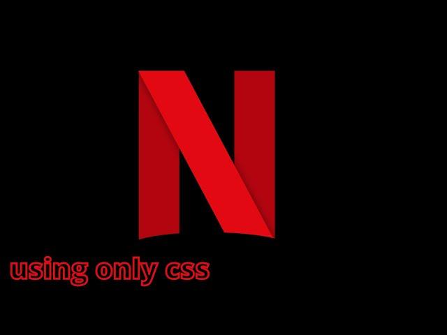 How to create Netflix logo using HTML & CSS | NETFLIX LOGO BY CSS