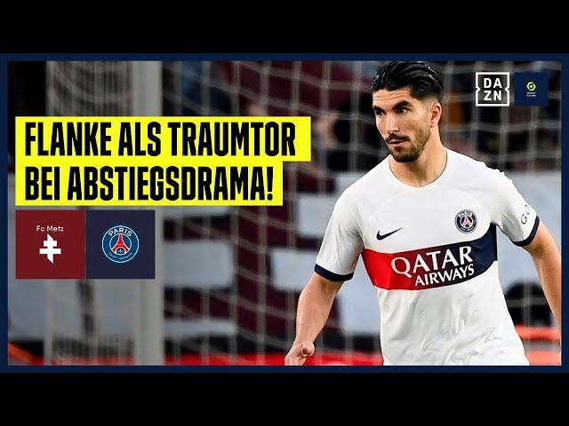 Missglückte Flanke landet im Tor! Letztes Schaulaufen für Paris: Metz - PSG | Ligue 1 | DAZN