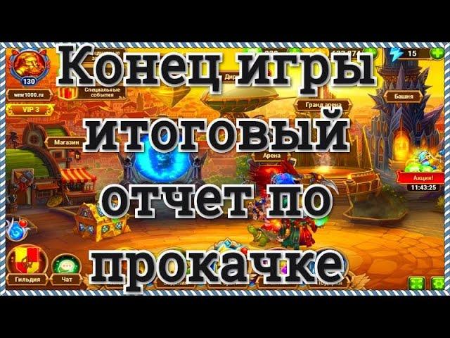 Хроники Хаоса конец игры итоговый отчет о прокачке сервер 49  Кархо пак прокачка героев