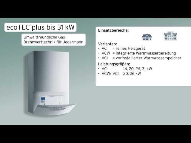 Vaillant Gas-Wandheizgerät ecoTEC plus bis 31kW