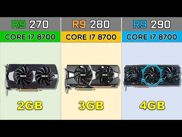 R9 270 vs R9 280 vs R9 290 Benchmarks in 2020's Games