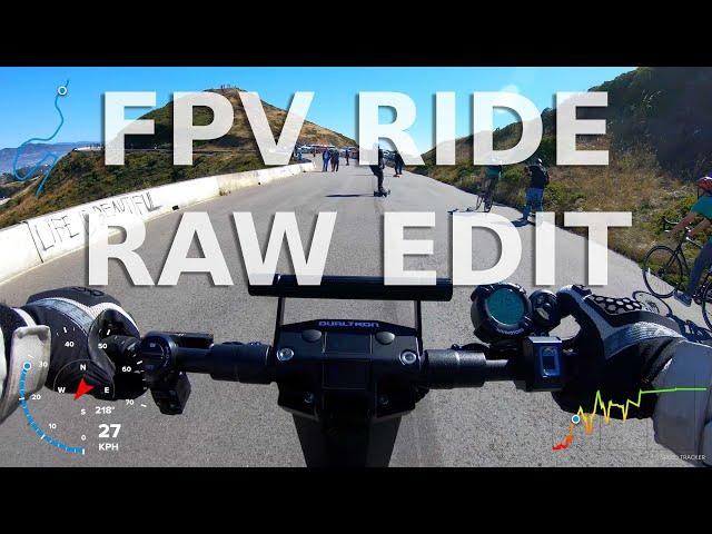 Minimotors Dualtron X - Raw FPV 4K60FPS Electric Scooter Ride (GoPro Hero 7 Black)