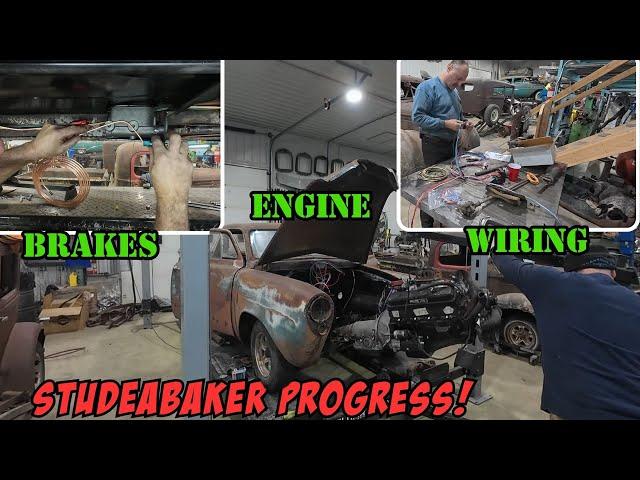 Back on the Studebaker, we get our brakes to work along with some electrical.