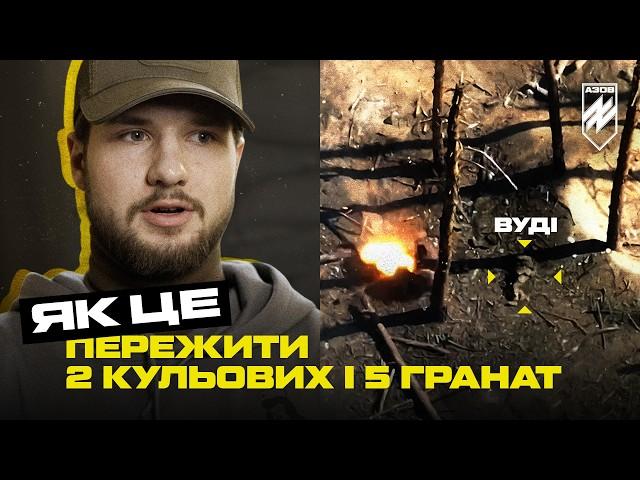 Survived afte bullets and grenades. Azov soldier "Woody" and his hardest assault [+ENG subs]