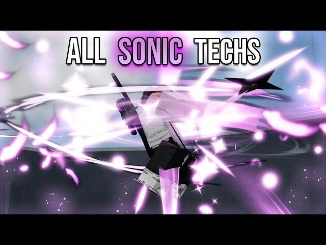 Every Single Sonic Tech in The Strongest Battlegrounds