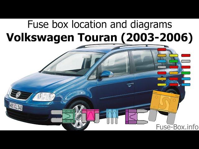 Fuse box location and diagrams: Volkswagen Touran (2003-2006)