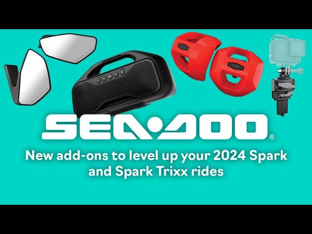 A new wave of 2024 Sea-Doo Spark and Spark Trixx accessories