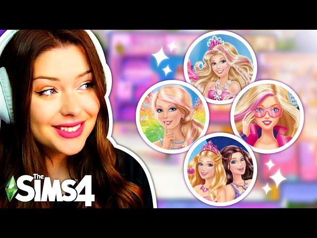 Each Room is a Different BARBIE MOVIE in The Sims 4