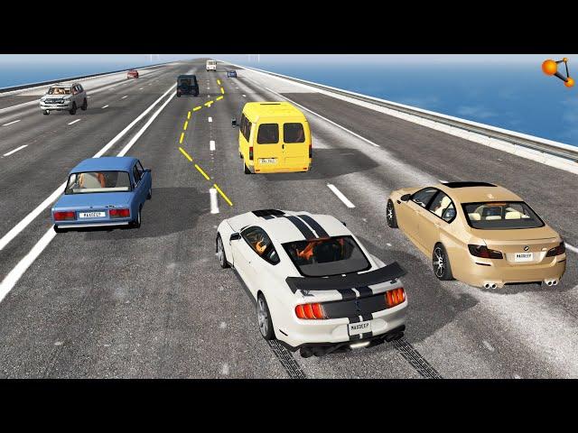 СМЕРТЕЛЬНЫЕ ШАШКИ! ИГРЫ НА ДОРОГЕ ПРИВЕЛИ К АВАРИИ | BeamNG.drive