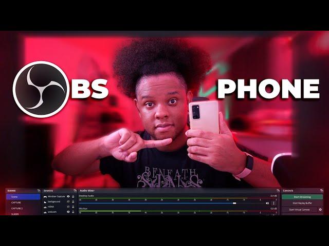 OBS STUDIO: add Smartphone Video and Audio Tutorial