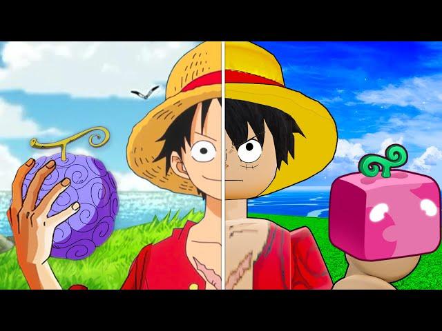 If Luffy ACTUALLY Played Roblox Blox Fruits