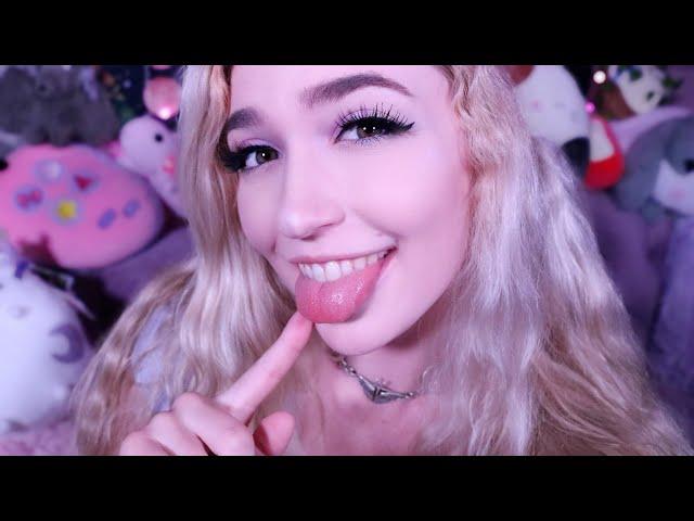 up close lens licking facial spa | ASMR