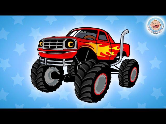 Monster Truck Song - Big Cars - Songs for Kids